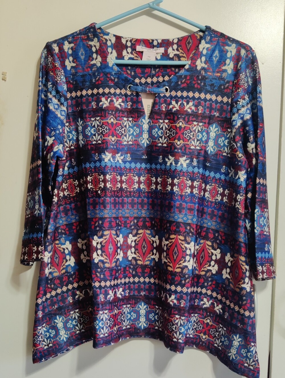 Allison Daley Boho Print Tunic Top